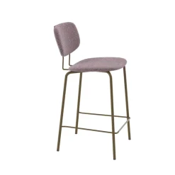 Perfecta Tabouret Snack (assise +/- 65 Cm)*Bistro Tabouret snack rétro en tissu et pieds en métal