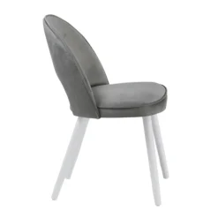 Sessio Chaise De Salle à Manger|Chaise Salon*Bistrot Chaise cosy avec dossier ajouré en tissu et pieds bois