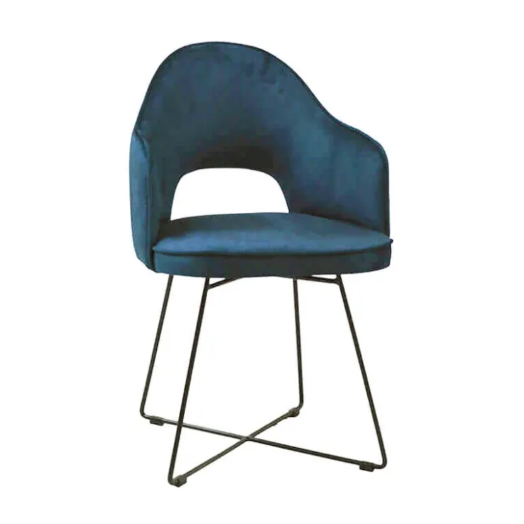 Sessio Chaise De Salle à Manger|Chaise Salon*Bistrot Fauteuil design en tissu avec dossier ajouré