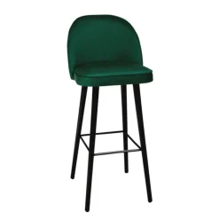 Sessio Tabouret De Bar (assise +/- 80 Cm)*Bistrot Tabouret de bar en tissu avec pieds en bois
