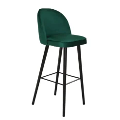 Sessio Tabouret De Bar (assise +/- 80 Cm)*Bistrot Tabouret de bar en tissu avec pieds en bois