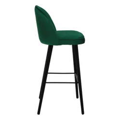 Sessio Tabouret De Bar (assise +/- 80 Cm)*Bistrot Tabouret de bar en tissu avec pieds en bois