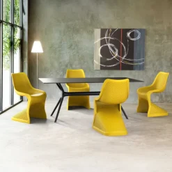 Chaise De Cuisine|Chaise De Salle à Manger*Bloom Chaise design ajourée en polypropylène