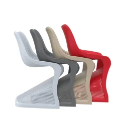 Chaise De Cuisine|Chaise De Salle à Manger*Bloom Chaise design ajourée en polypropylène