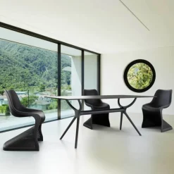 Chaise De Cuisine|Chaise De Salle à Manger*Bloom Chaise design ajourée en polypropylène