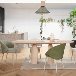 Mobitec Table De Salle à Manger*Blossom ® Table design en bois avec bords arrondis