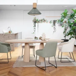 Mobitec Table De Salle à Manger*Blossom ® Table design en bois avec bords arrondis