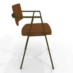 Perfecta Chaise De Cuisine|Chaise De Salle à Manger*Bormio Chaise design en simili avec accoudoirs et pieds en métal