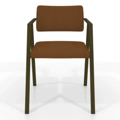 Perfecta Chaise De Cuisine|Chaise De Salle à Manger*Bormio Chaise design en simili avec accoudoirs et pieds en métal