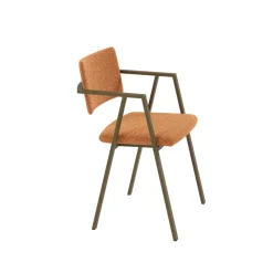 Perfecta Chaise De Salle à Manger|Chaise Salon*Bormio Chaise design en tissu avec accoudoirs et pieds en métal