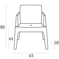 Chaise De Jardin|Fauteuil De Jardin*Box Fauteuil de terrasse moderne en polypropylène