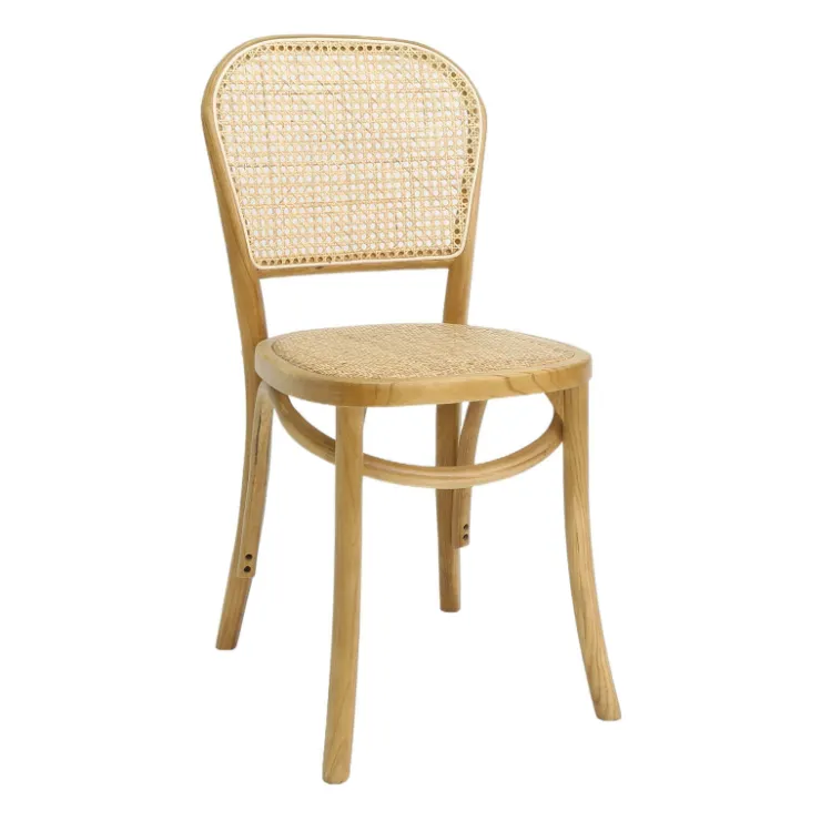 Chaise De Cuisine|Chaise De Salle à Manger*BrasserieChaise bistrot en bois et cannage