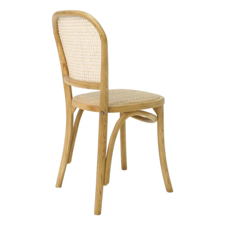 Chaise De Cuisine|Chaise De Salle à Manger*BrasserieChaise bistrot en bois et cannage