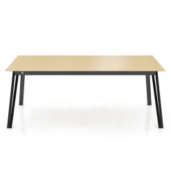 Mobitec Table De Salle à Manger*Brest ® Table en bois massif extensible avec pieds en métal forme épingle