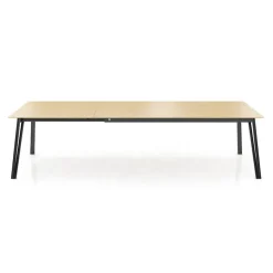 Mobitec Table De Salle à Manger*Brest ® Table en bois massif extensible avec pieds en métal forme épingle
