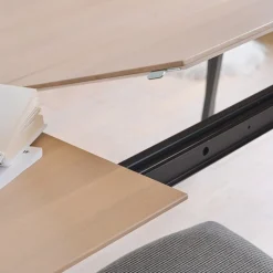 Mobitec Table De Salle à Manger*Brest ® Table en bois massif extensible avec pieds en métal forme épingle