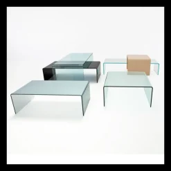 Sovet Italia Table De Salon*Bridge Sovet® Table basse moderne rectangulaire en verre
