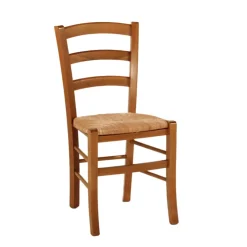 Chaise De Cuisine*Brocéliande Chaise de cuisine rustique en bois massif et paille