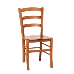 Chaise De Cuisine*Brocéliande Chaise de cuisine rustique en bois massif avec assise bois