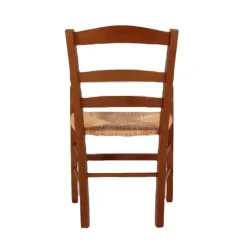 Chaise De Cuisine|Chaise De Salle à Manger*Brocéliande Fauteuil en bois rustique et paille
