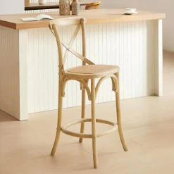 Tabouret Snack (assise +/- 65 Cm)|Tabouret De Bar (assise +/- 80 Cm)*CabaretTabouret snack style bistrot en bois