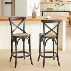 Tabouret Snack (assise +/- 65 Cm)|Tabouret De Bar (assise +/- 80 Cm)*CabaretTabouret snack style bistrot en bois