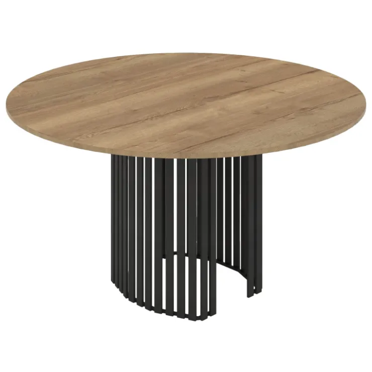 Perfecta Table De Salle à Manger*Canvas Table design ronde avec pied central en métal