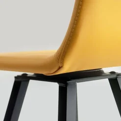 Europea Tabouret Snack (assise +/- 65 Cm)|Tabouret De Bar (assise +/- 80 Cm)*Carlos Tabouret snack pivotant rembourré avec pieds en métal