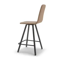 Europea Tabouret Snack (assise +/- 65 Cm)|Tabouret De Bar (assise +/- 80 Cm)*Carlos Tabouret snack pivotant rembourré avec pieds en métal