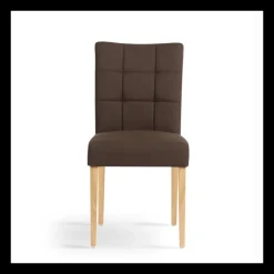 Mobitec Chaise De Salle à Manger|Chaise Salon*Carré Chaise ® en tissu et pieds en bois dossier piqué