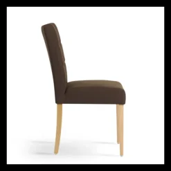 Mobitec Chaise De Salle à Manger|Chaise Salon*Carré Chaise ® en tissu et pieds en bois dossier piqué