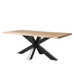 Corom export Table De Salle à Manger*Carte Table rectangulaire industrielle en bois massif et pieds mikado