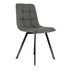 Chaise Salon|Chaise Pour Chambre*CarviChaise moderne matelassée en tissu avec pied en métal