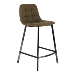 Tabouret Snack (assise +/- 65 Cm)|Tabouret De Bar (assise +/- 80 Cm)*CarviTabouret matelassé hauteur snack en tissu
