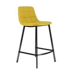 Tabouret Snack (assise +/- 65 Cm)|Tabouret De Bar (assise +/- 80 Cm)*CarviTabouret matelassé hauteur snack en tissu