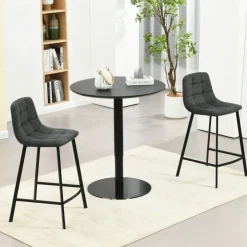 Tabouret Snack (assise +/- 65 Cm)|Tabouret De Bar (assise +/- 80 Cm)*CarviTabouret matelassé hauteur snack en tissu