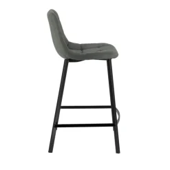 Tabouret Snack (assise +/- 65 Cm)|Tabouret De Bar (assise +/- 80 Cm)*CarviTabouret matelassé hauteur snack en tissu