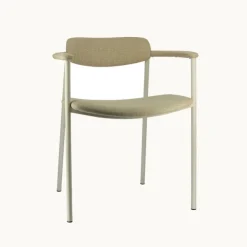 Perfecta Chaise De Salle à Manger|Fauteuil De Salon*Cassis Fauteuil moderne en tissu avec accoudoirs et pieds en métal