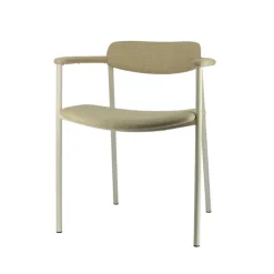 Perfecta Chaise De Salle à Manger|Fauteuil De Salon*Cassis Fauteuil moderne en tissu avec accoudoirs et pieds en métal