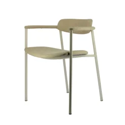 Perfecta Chaise De Salle à Manger|Fauteuil De Salon*Cassis Fauteuil moderne en tissu avec accoudoirs et pieds en métal