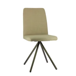 Perfecta Chaise De Salle à Manger*Charentes Chaise moderne en tissu et pieds métal