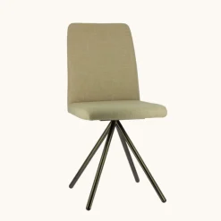 Perfecta Chaise De Salle à Manger*Charentes Chaise moderne en tissu et pieds métal