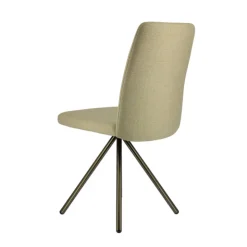 Perfecta Chaise De Salle à Manger*Charentes Chaise moderne en tissu et pieds métal