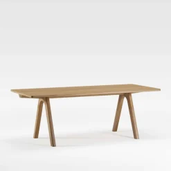 Dasras Table De Salle à Manger*Chevron Table de designer en bois