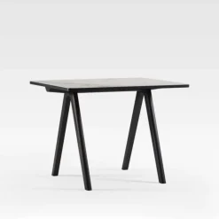 Dasras Table De Salle à Manger*Chevron Table haute de designer en céramique et bois