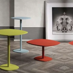 Perfecta Table De Salon*Circa Table basse aux bords arrondis et pied central