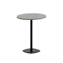 Perfecta Table De Cuisine*Circa Table snack de cuisine ronde en stratifié diamètre 70 cm avec pied central