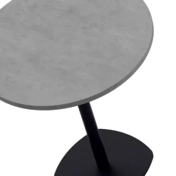 Perfecta Table De Cuisine*Circa Table snack de cuisine ronde en stratifié diamètre 70 cm avec pied central