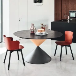 Midj Table De Salle à Manger*Clessidra ® Table de salle à manger ronde design en bois