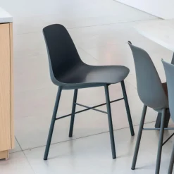 Perfecta Chaise De Cuisine|Chaise Salon*Cloe Chaise moderne en polypropylène et métal